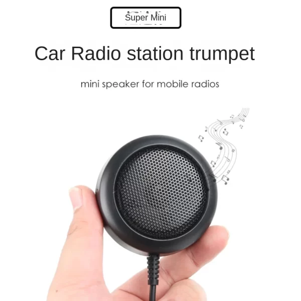 Mobile Transceiver Small Speaker Super Mini External Speaker Yaesu ICOM 3.5mm Mono 1.5m Cable Length