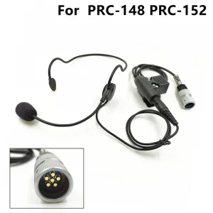 Headset for PRC-148 PRC-152 Walkie-talkie, 6-pin U94 PTT Head mounted tactics headphone