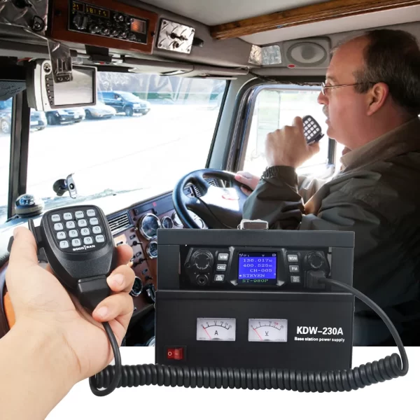 KDW-230A Mobile Radio Iron Case Box with 13.8V Power supply for Kenwood TK868 TK868G Yaesu FT-1907 FT-2900 FT-7900 FT-1900 walkie talkie - Image 4