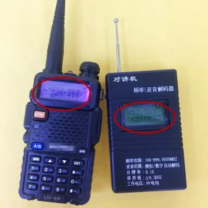High sensitive handheld frequency meter 50mhz-2.4G for walkie talkie ham radio CTCSS DCS decoder