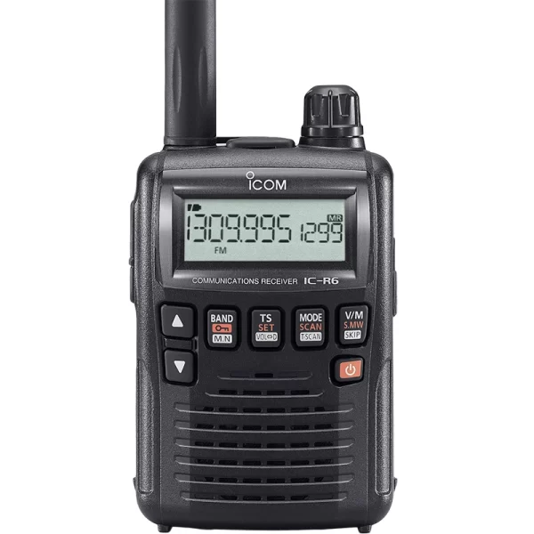 ICOM IC-R6 Handheld Receiver Radio Broadband AM/FM Receiver Radio 0.1-1309MHz