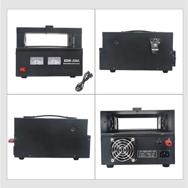 KDW-230A Mobile Radio Iron Case Box with 13.8V Power supply for Kenwood TK868 TK868G Yaesu FT-1907 FT-2900 FT-7900 FT-1900 walkie talkie - Image 5