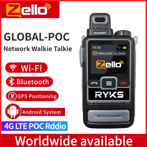 Long Range 4G LTE Zello Radio PTT Bluetooth Long Range GPS Wifi Network PoC Walkie Talkie - Image 3