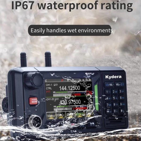 New Arrival Kydera CDR-500UV GPS Waterproof Dual Band DMR Digital Mobile Radio Bluetooth 5.0 - Image 2