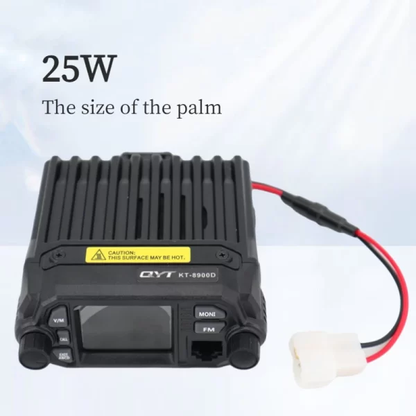 QYT KT8900D UHF VHF DUAL BAND MINI Mobile Transceiver with USB Programming Cable - Image 3