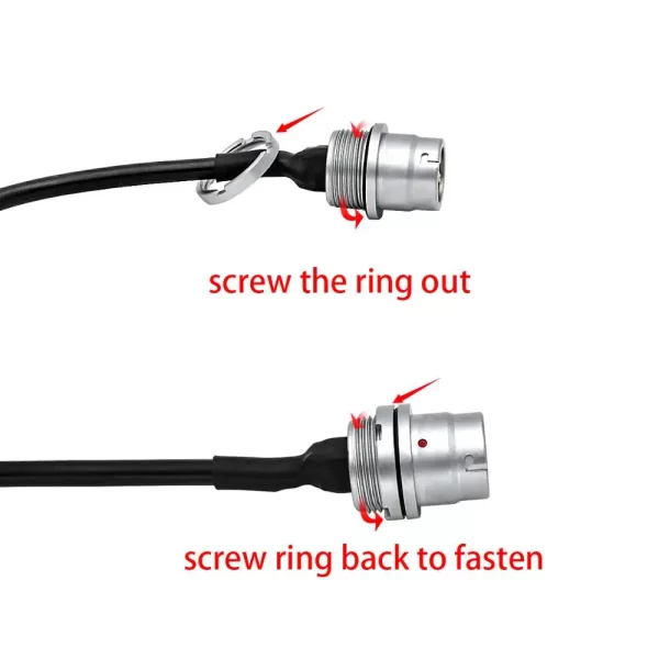 AN/PRC 152/148 6 pin plug turn to Kenwood adapter U-283/U walkie talkie DIY connector U-283/U 6 pin plug turn to kenwod socket adapter does not include Baofeng walkie-talkie