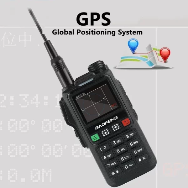 Baofeng UV18 Pro Max Walkie Talkie Six-Band GPS AM FM  Wireless Frequency Copy  1.77 inch LED and Updated UV-17 Pro GPS Ham Radio 8800 Mah - Image 2