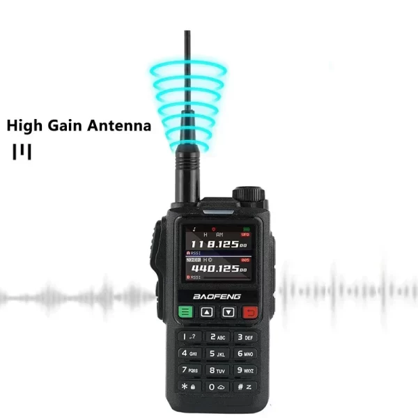 Baofeng UV18 Pro Max Walkie Talkie Six-Band GPS AM FM  Wireless Frequency Copy  1.77 inch LED and Updated UV-17 Pro GPS Ham Radio 8800 Mah - Image 5