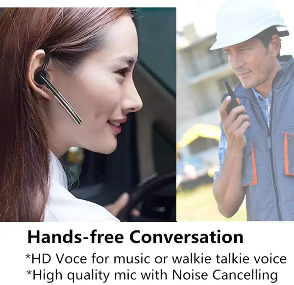 Bluetooth Earphone Finger PTT Wireless Headset For ICOM V82 V85 F3000 F3001 F4011 F3003 etc Radio - Image 4