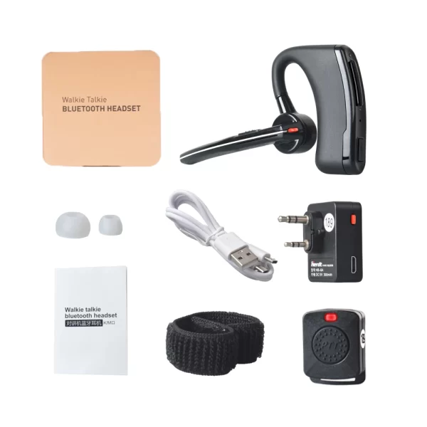 Bluetooth Earphone Wireless Finger PTT For Kenwood For Baofeng UV 5R 888S Two-way Radio For Phone - Image 5