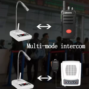 desktop two way radio With 360° universal metal microphone 5W high power 80dB volume adjustable frequency