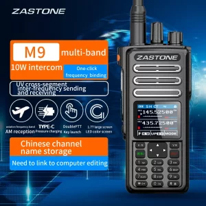 ZASTONE M9 10W AM Air Aviation Band High Power Walkie Talkie CTCSS FM Radio