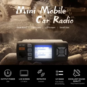 Zastone Z318 Dual-band UHF VHF Mini Vehicle Two way Radio