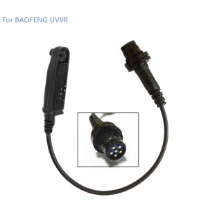 AN/PRC-152/PRC 148 Harris walkie talkie 6 pin plug turn to Baofeng UV9R UV-9R plus UV-XR BF-A58 Radio adapter U-283/U connector