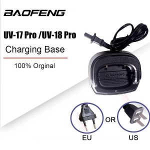 Baofeng UV-17 Pro/UV-18Pro Charger UV-17 Battery Desktop Base Chargers Input DC 8.4V Output Li-ion Charging Dock Plug Accessory