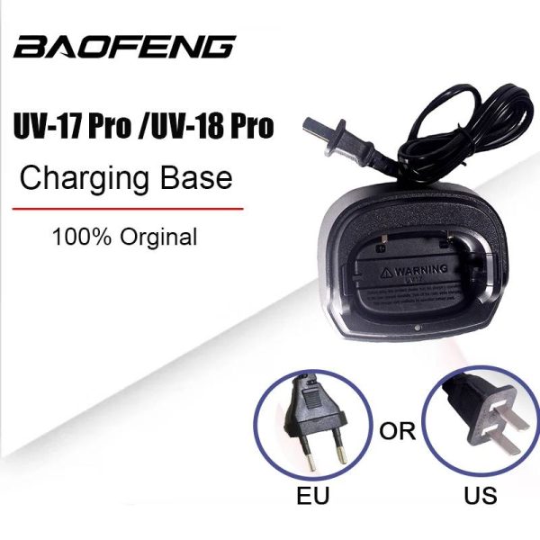 Baofeng UV-17 Pro/UV-18Pro Charger UV-17 Battery Desktop Base Chargers Input DC 8.4V Output Li-ion Charging Dock Plug Accessory