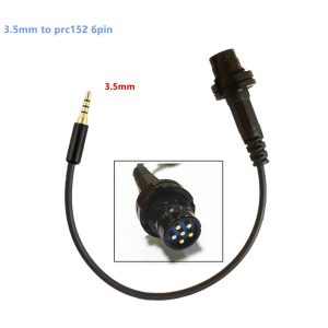 AN/PRC-152/PRC 148 Harris Radio 6 pin female turn to Mobile phone 3.5mm plug adapter U-283/U connector for Iphone huahwei xiaomi···