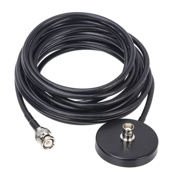 2024 New Ham Radio Antenna Magnetic Bases for Baofeng Two Way Radio BNC Car Sucker Antenna BNC Sucker with 5m