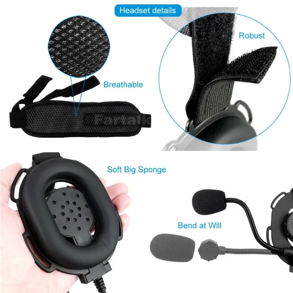 FT-03 Tactical Earpiece Mic U94 PTT K-Type Optional for Kenwood Baofeng Wouxun Radio Walkie Talkie Hunting Airsoft Earphone - Image 3