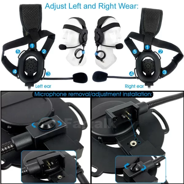 FT03 Tactical Earpiece U94 PTT for Hytera HYT PD702 PD700 PD700G PD780 PD780G PD780GM Radio Walkie Talkie Hunting Airsoft Earphone - Image 4