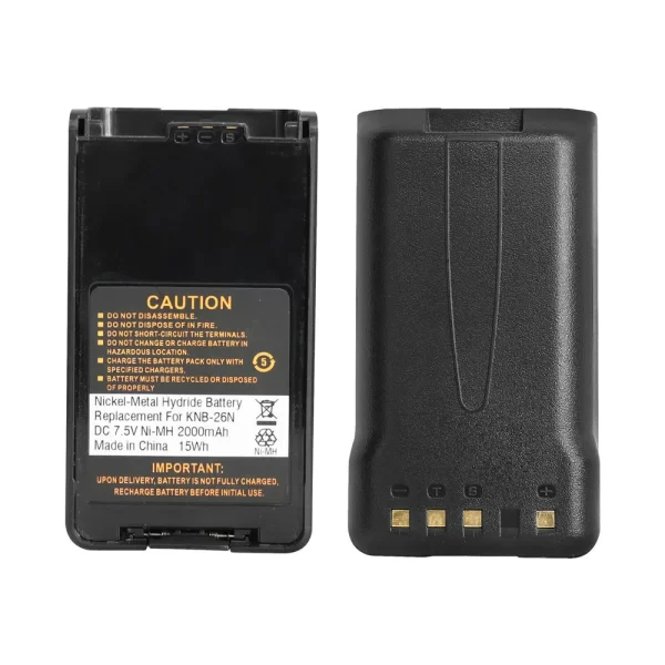 KNB-26N Ni-MH Walkie Talkie Battery For Kenwood TK3360 TK2160 TK2140 NX220 NX320 TK-2140 TK-2168 TK-2170 TK-2173 TK-3140 TK-3170 Radio - Image 2