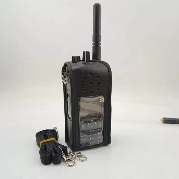 Radio Case Leather Pouch Protective sleeve Bags for Motorola DP4800/ DP4801e/ XIR P8668i /P8668 /GP338D/GP338D+...