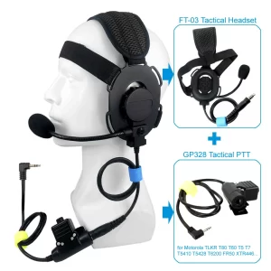 Tactical U94 PTT Earphone Earpiece for Motorola TLKR T80 T60 T5 T7 T5410 T5428 T6200 FR50 XTR446 Walkie Talkie FT-03