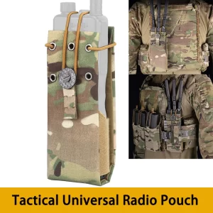 Universal Radio Pouch F Style MPU5 PRC Tactical Radio Walkie Talkie Pouches Waist Molle Bag Holder Portable Interphone Carry Bag