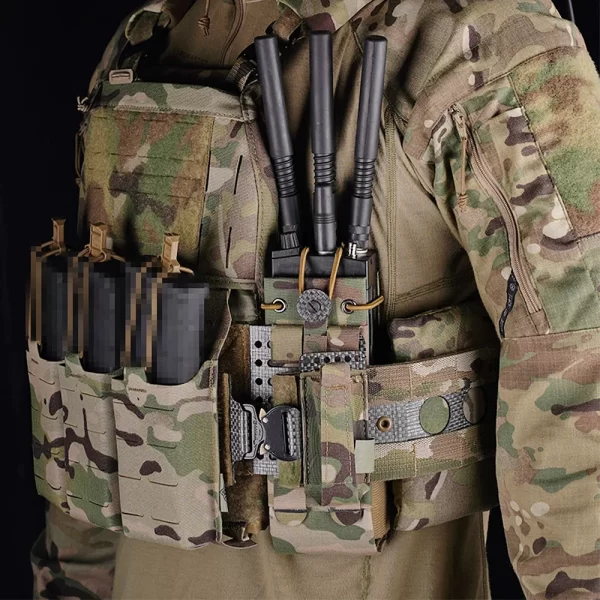 Universal Radio Pouch F Style MPU5 PRC Tactical Radio Walkie Talkie Pouches Waist Molle Bag Holder Portable Interphone Carry Bag - Image 6