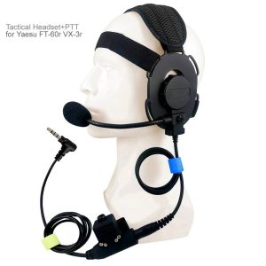 Tactical U94 PTT Earphone Headset for YAESU FT-60r VX-3r VX-2r VX5r VX2r VX150 VX-110 FT-60 FT1DR FT2DR Walkie Talkie FT-03