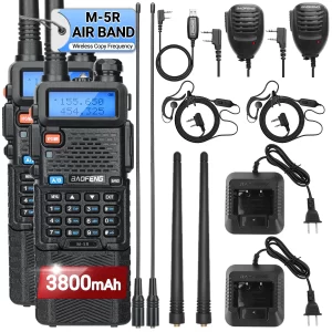 Baofeng M-5R Air Band 3800mAh Portable Transceiver