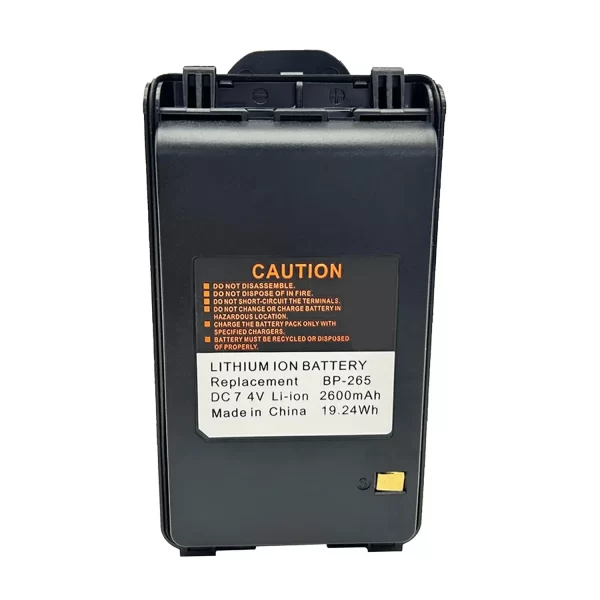 2600mAh BP-265 Li-ion Battery For ICOM FT70A FT70E F3000 F3001 F3002 F3003 F4001 F4002 F4003 Portable Two Way Radio