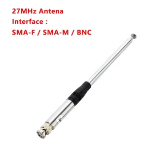 Walkie Talkie 27MHz CB Retractable High Gain Portable Radio Telescopic Antenna SMA-Female SMA-Male BNC Connectors for Options