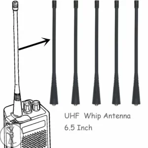 5PCS PMAE4016 UHF Whip Antenna For Motorola CP185 CP200 GP340 GP380 HT750 HT1250 etc Walkie Talkie