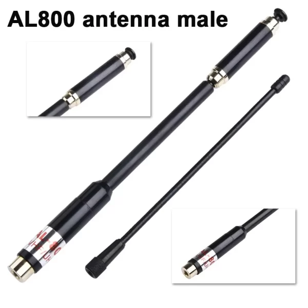 AL-800 Walkie-talkie Antenna Extendable Dual Band High Gain SMA-Male Antenna For Puxing PX-2R TYT TH-UVF8D For Yaesu FT-FT-60R  - Image 2