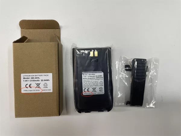 Original Type C Battery With Clip 7.4V 3100mAh Pack for AT-D878UV Plus AT-D878UV AT-D868UV AT-D878S Walkie Talkie - Image 5