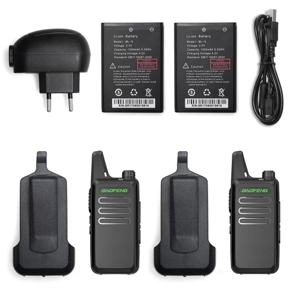 2pcs/lot Baofeng BF-T20 5W Mini Two way Radio USB Charging 1PC/2PCS Handheld Radios Upgrade Of BF-C9 KD-C1 For Hunting Kid’s Toy - Image 2