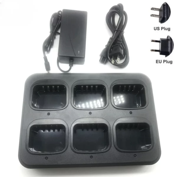 HYT Multi Units Six-Way Rapid Battery Charger for Hytera TD500 TD520 TD530 TD560 PD700G PD500 PD560 PD780G PT580H Radio