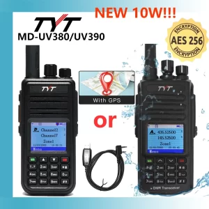 TYT NEW AES256 Encryption MD-UV380/390 Digital Walkie Talkie VHF UHF Dual Band Waterproof Radio GPS Ham Radio DMR Portable Transceiver