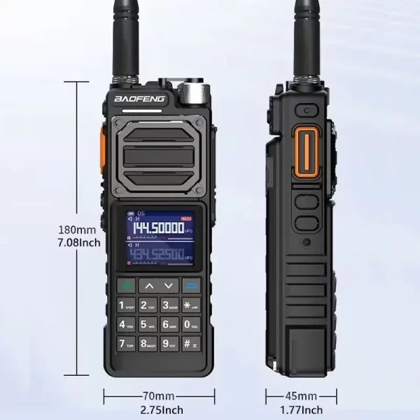 UV-25 Pro Max Baofeng Tactical Walkie Talkie 50KM 220-260mhz Type C FM High Capacity UV-25L Military Two Way Radios BF-X5 AR-152 - Image 4