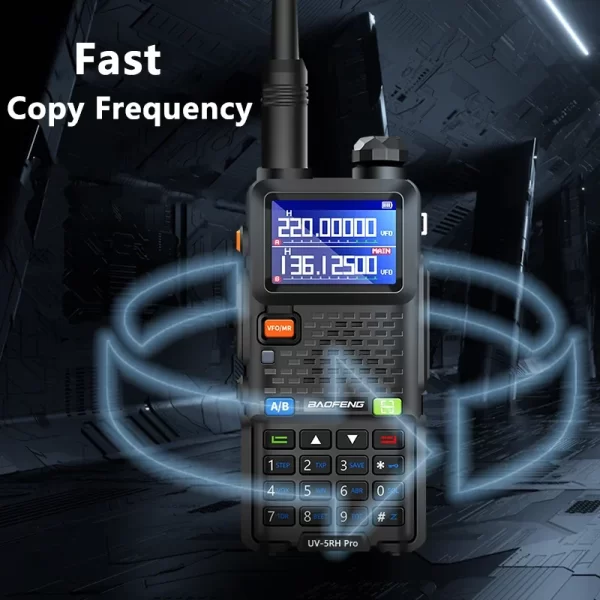 UV-5RH 3800mAh Battery USB-C 10W Baofeng Walkie Talkie FM Four Band Wirless Copy Frequency 999CH Two Way Radios Update UV-5R - Image 6