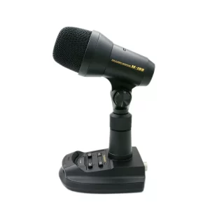 Yaesu M100 Desktop Advance Microphone PTT Controller Dynamic Electret Keyboard 8 Pin RJ45 Extend Cable Dual Element Microphones