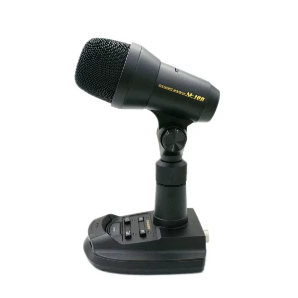 Yaesu M100 Desktop Advance Microphone PTT Controller Dynamic Electret Keyboard 8 Pin RJ45 Extend Cable Dual Element Microphones