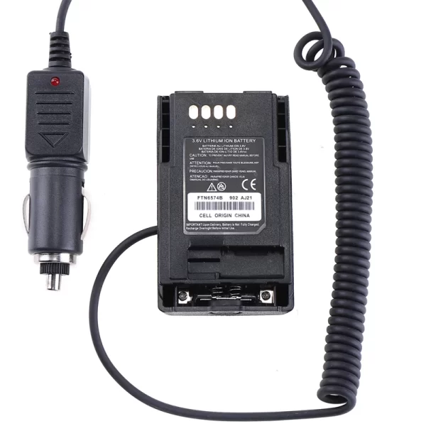 12/24V Car Charger Battery Eliminator Adapter For Walkie Talkie Motorola MTP750 MTP800 MTP810 MTP830 MTPReplace of KNB-14 KNB-15 - Image 3
