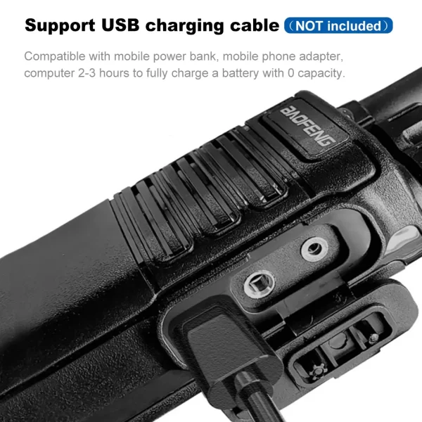 Baofeng BF-V8A Walkie Talkie UHF 400-470MHZ Mini Radio  Two Way Radio Handheld Portable Receiver VOX Function - Image 4