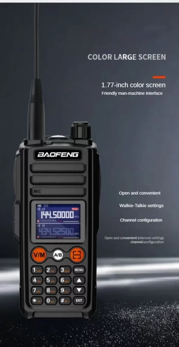 Latest Baofeng UV27 AM FM Full Band LED Noise Reduction DTMF two-way radio - Image 4