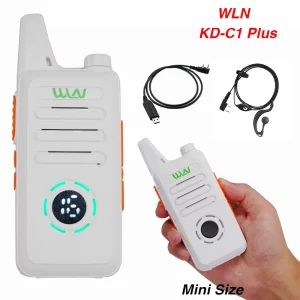 2pcs WLN KD-C1 Plus Mini Handheld Transceiver KD C1 Two Way Radio