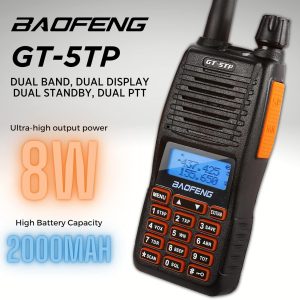 Baofeng GT-5TP Triple Output Power 1/4/8W Dual Band Portable Radio