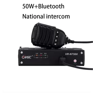New VR-N7500 Dual Band Mobile Radio Station VHF UHF 400-470MHz Amateur Radio Walkie Talkie 50W Bluetooth Radio