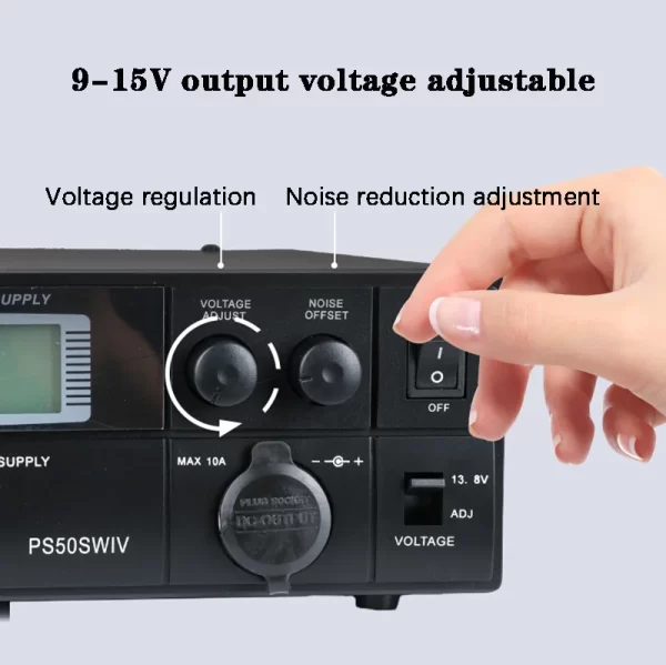 Refinement 4th generation PS50SWIV vehicle base shortwave radio DC communication switching power supply 13.8V 50A - Image 4